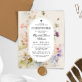 Papier Budget Rustique Fleurs sauvages Christening Invita
