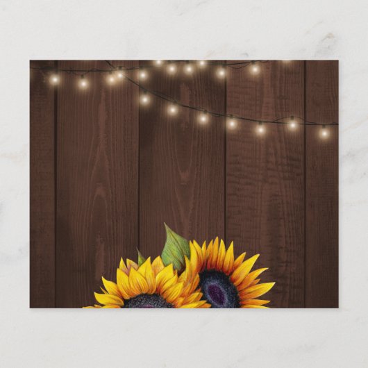 Papier Budget rustique floral photo mariage enregistrer l (Dos)