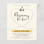 Papier Budget Rustique Maman À Être Baby shower (Devant)