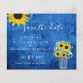 Papier BUDGET Rustique Mariage tournesol Dates de sauvega (Devant)