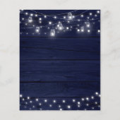 Papier Budget Rustique Marine Bois Mason Jarres SAVE DATE (Dos)