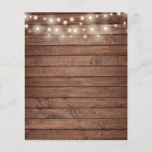 Papier Budget Rustique Monogramme Couples Invitation de d (Dos)