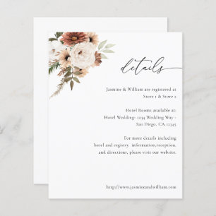 Papier Budget Rustique Neutre Boho Détails Floral S2