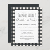 Papier Budget Rustique Noël Fête Invitation (Devant / Derrière)