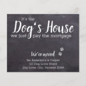 Papier Budget Rustique Nous avons déplacé le chien Faire- (Devant)