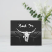 Papier Budget Rustique Occidental Noir Et Blanc Taureau (Debout devant)