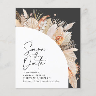 Papier budget rustique pampas herbe mariage enregistrer l