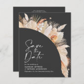 Papier budget rustique pampas herbe mariage enregistrer l (Devant / Derrière)