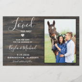 Papier Budget Rustique Photo Cheval Mariage Enregistrer L (Devant)