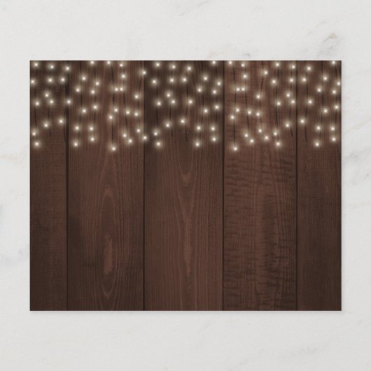 Papier Budget rustique robe blanche nuptiale invitation d (Dos)