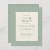 Papier Budget Rustique Sage Botanique Floral Fête des mar (Devant / Derrière)