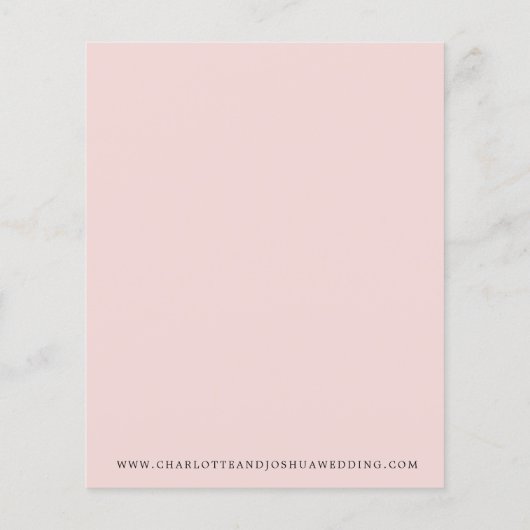 Papier Budget Rustique Terracotta Blush Boho Couples Douc (Dos)