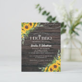 Papier BUDGET Rustique tournesol Eucalyptus I Do BBQ Invi (Debout devant)