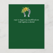 Papier Budget Rustique Tournesols Mariage Sud (Dos)