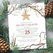 Papier Budget rustique vacances d'hiver invitation fête