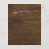 Papier Budget Rustique Woodland Green Wedding Invite (Dos)