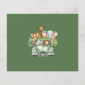 Papier Budget Safari Animaux Baby shower Garçon (Dos)