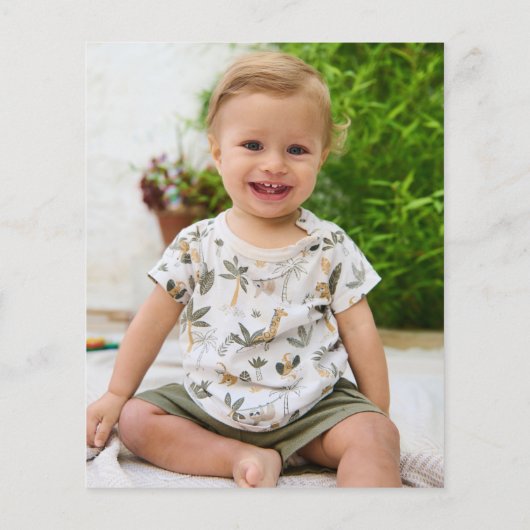 Papier Budget Safari Animaux Wild 1 Photo Anniversaire In (Dos)