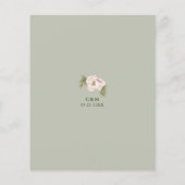Papier Budget Sage & Blush Peony Mariage Floral Invitatio (Dos)