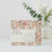 Papier Budget Sage Botanical Boho Fête des mariées Invita (Debout devant)