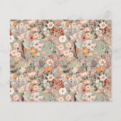 Papier Budget Sage Botanical Boho Fête des mariées Invita (Dos)