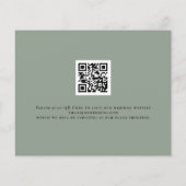 Papier Budget Sage Citrouille Florals QR Code Enregistrer (Dos)
