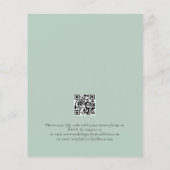 Papier Budget Sage Eucalyptus QR Code de mariage invitati (Dos)