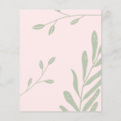 Papier Budget Sage Foliage Dusty Rose Faire-part de maria (Dos)