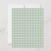 Papier Budget Sage Gingham Elle est hors du Marché Enterr (Dos)