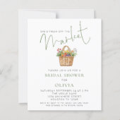 Papier Budget Sage Gingham She’s off Market Bridal Shower (Devant)