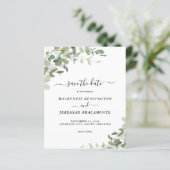 Papier Budget Sage Green Eucalyptus Mariage Enregistrer l (Debout devant)