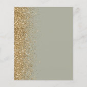 Papier Budget Sage Green Gold Faux Parties scintillant Ma (Dos)