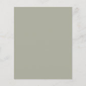 Papier Budget Sage Green Monogram Crest Mariage Invitatio (Dos)