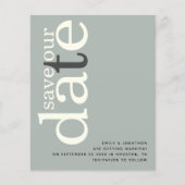 Papier Budget Sage ivoire QR Code Texte Enregistrer la da (Devant)