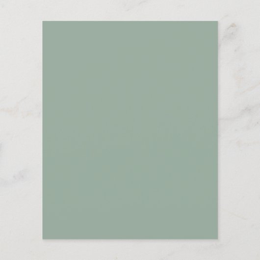 Papier Budget Sage Vert Argent Agate Anniversaire Invitat (Dos)