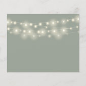 Papier Budget Sage Vert Mariage Détails Invitation photo (Dos)