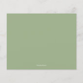 Papier Budget Sage Vert Vitrage Merci blanc (Dos)