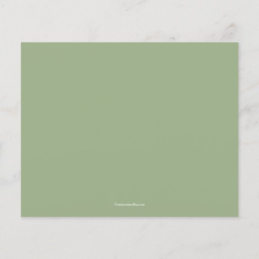 Papier Budget Sage Vert Vitrage Merci blanc (Dos)