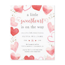 Budget Saint-Valentin Baby shower des coeurs amour