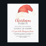 Papier BUDGET Santa Claus Casquette Russe Red Christmas P<br><div class="desc">Santa Claus Casquette Rustique Famille Noël Invitation</div>