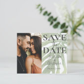 Papier Budget | Sauvegarder la date Mariage de feuillage (Debout devant)