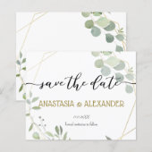 Papier BUDGET Save the date. (Devant / Derrière)