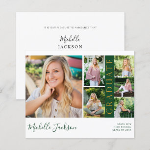 Papier Budget School Spirit 6 Photo Graduation Vert G Un