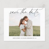 Papier Budget Script 2 Photo Mariage Enregistrer La Date (Devant)