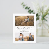 Papier Budget Script 3 Photo Mariage Save The Date (Debout devant)