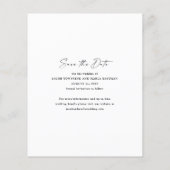 Papier Budget Script 3 Photo Mariage Save The Date (Dos)