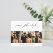 Papier Budget Script 3 Photo Save the Date  (Debout devant)