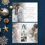 Papier Budget Script 6 Photos Premier Marié Noël<br><div class="desc">Budget Script 6 Photos Premier Marié Noël. Un prix économique SMALLER 4.5" x 5.6" plat 110 lb carte pour vos salutations festives sur un stock de carte SEMI GLOSS 110 lb brillant (semblable à l'épaisseur d'une carte postale) VEUILLEZ NOTER : L'enveloppe fournie avec cette carte peut être légèrement plus grande...</div>