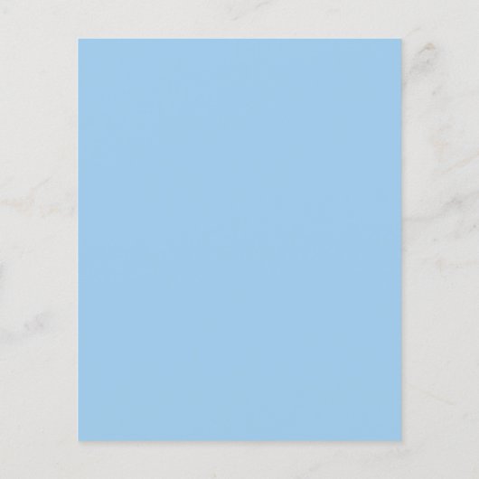 Papier Budget Script Baby Faire-part de mariage bleu (Dos)