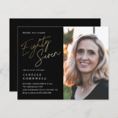 Papier Budget Script Black Gold 87e anniversaire (Devant / Derrière)